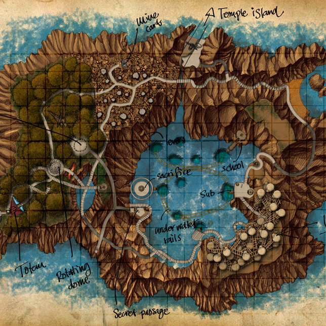 Jungle Island map