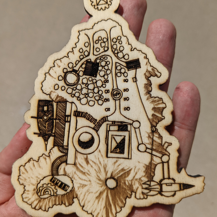 Laser cutting my Myst Island